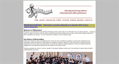 Desktop Screenshot of philomusica.org